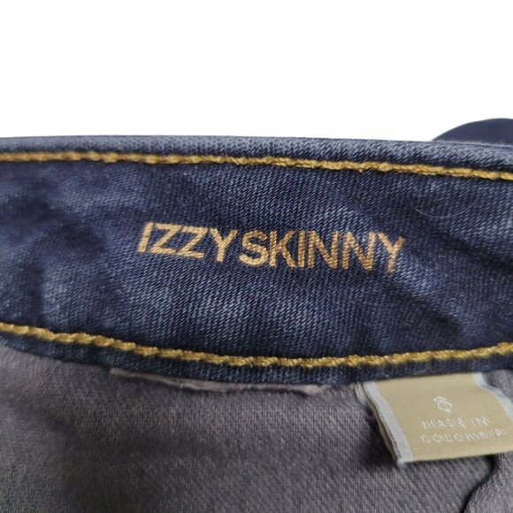 Michael Kors Jeans Dark Denim Izzy Skinny Womens Size 8 Small Modern Classic - Picture 7 of 11